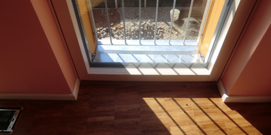 Detail Fenster Fußboden
